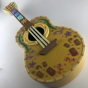 Disney Princess Tangled Toy Guitar Lights & Sounds Action Disney Store - Works